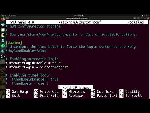 How to enable Auto Login on Ubuntu systems