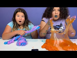 I Grade My SISTERS SLIMES Challenge 2