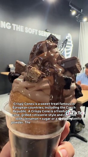 🍦✨ NEW Dessert Spot in Plano! ✨🍦 Crispy Cones — the Shark Tank-backed dessert shop — has opened its newest location at Coit & 121 in Plano’s Kroger shopping center! These aren’t your average ice cream cones. Crispy Cones are hand-rolled dough cones, made fresh and grilled rotisserie-style, creating a cone that’s crispy on the outside and soft on the inside. Once off the grill, they’re coated in cinnamon sugar or specialty powder, then filled with creamy spreads like Nutella or Cookie Butter, g