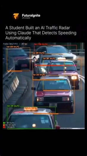 Student Builds AI Traffic Radar To Detect Speeding