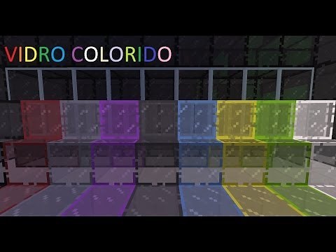 Como fazer vidro colorido no minecraft
