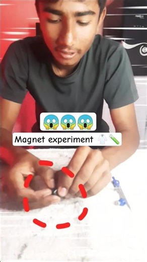 “I Tried to Destroy a Magnet… 😳”#shorts#viralvideos#scienceexperiment#megnet
