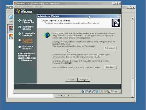Instalando o Windows 2003 Server no VirtualBox
