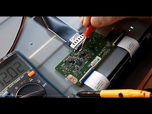 Lipsa Imagine Backlight ok Sunet ok , Identificare defect Tv Display sau T con ?