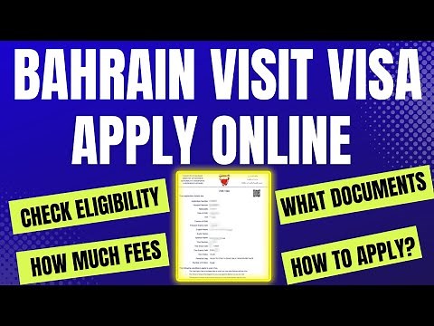 How To Apply For A Bahrain Visit Visa Online | Bahrain Visa | NPRA