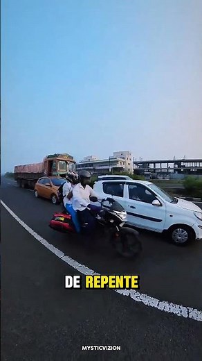 Never be careless on the road like this! 😱 #mysticvizion #shorts #viral
