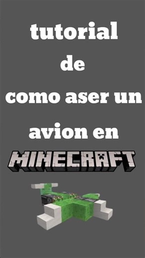 cómo ASER un avión en minecraft
