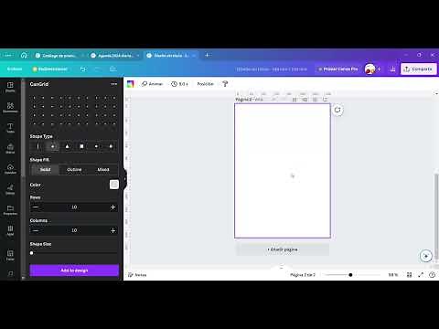 Probando a hacer una hoja de puntos en Canva