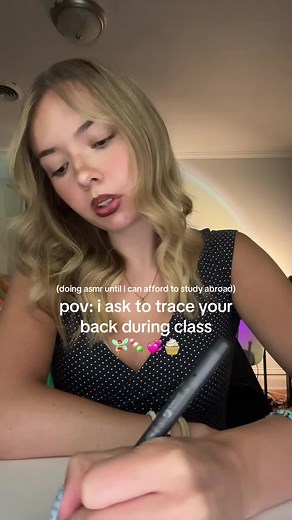 Back Tracing ASMR for Sleep: School POV Tracing Sounds