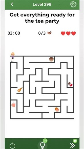 Get everything ready for the tea party 🤔 brain over level 298 🤔 #gaming #puzzle #mindgames #cdgaming