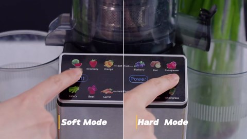 whall Masticating Slow Juicer, Professional Stainless Juicer Machines for Vegetable and Fruit, Touchscreen Cold Press Juicer with 2 Speed Modes,Gold