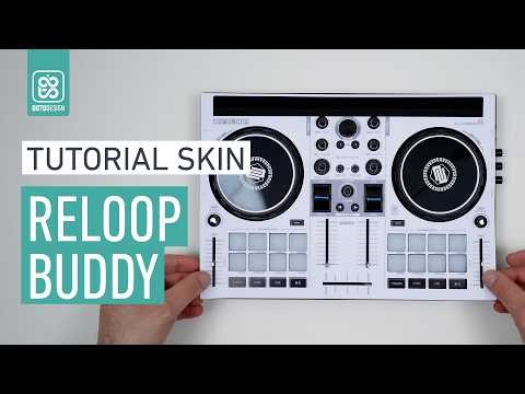 RELOOP Buddy White Skin - How to apply a dj controller Skin Tutorial Doto Design