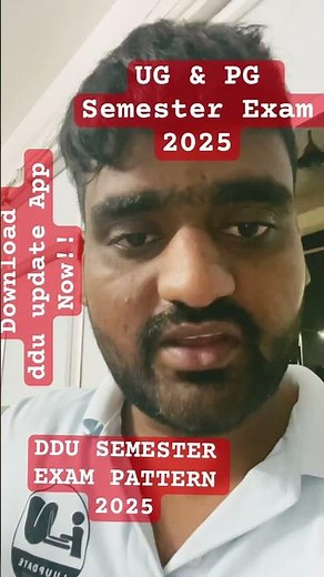 DDU Semester Exam Form 2025 | Latest Update &Exam Pattern | Deen Dayal Upadhyay Gorakhpur University