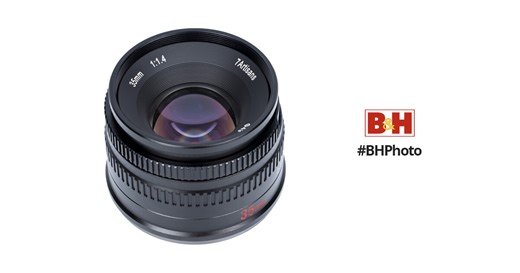 7Artisans 35mm f/1.4 Lens for FUJIFILM X (Black)