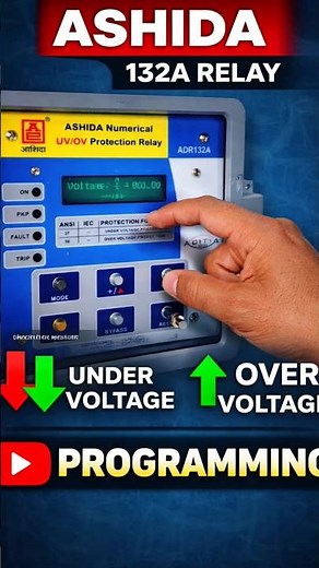 👉 Ashida 132A Relay Programming ⚡ Under & Over Voltage Setting (Full Guide) #relay #voltageregulator