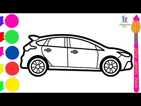 How to Draw a Convertible Car | Easy Step by Step Drawing Tutorial