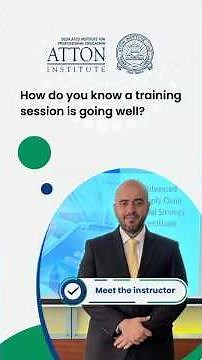 How do you know a training session is going well?