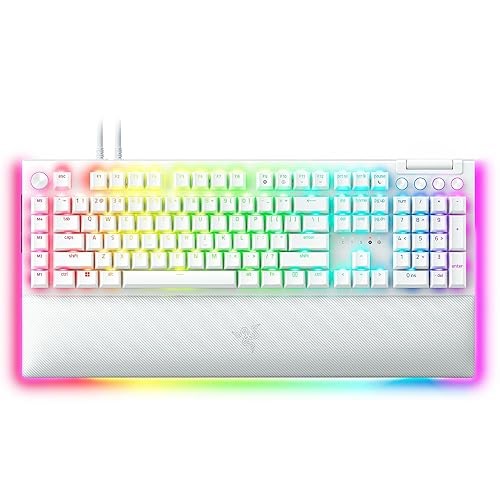 Razer BlackWidow V4 Pro Wired Mechanical Gaming Keyboard: Green Switches Tactile & Clicky - Doubleshot ABS Keyc