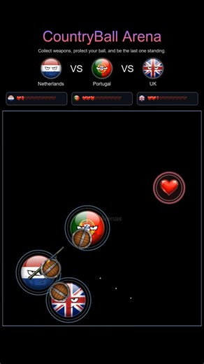 CountryBall Battle: Netherlands🇳🇱 vs Portugal🇵🇹 vs UK🇬🇧⚔️ #countryballs #battle #war #games