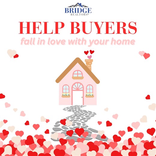 Love is in the air… and it might just be your home they’re falling for 💘🏡 When a home feels right, it’s love at first showing. 💕 Check out these tips to to help prospective buyers fall in love with your home and contact your Bridge realtor to get started with the selling process. 💐 Set the Mood – Soft lighting, cozy textures, and a touch of warmth make buyers feel instantly at home. 🍪 Appeal to the Senses – Fresh flowers, subtle scents, and a clean, airy feel go a long way. 💌 Highlight the