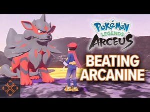 Pokemon Legends Arceus: Noble Hisuian Arcanine Boss Battle Gameplay