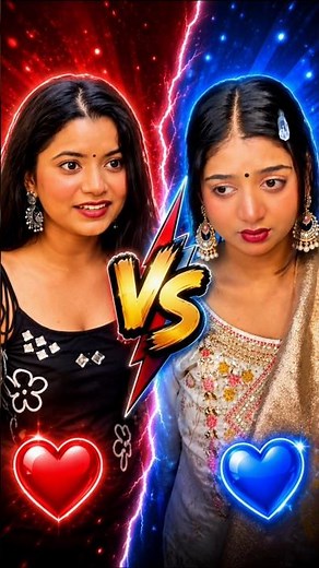 Sejal vs Parul Fashion Battle! Pick Your Favorite! ❤️💙 #viral #shorts