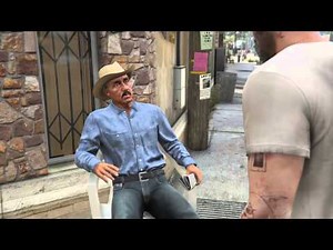 Strange GTA V cutscene glitch