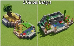 【Minecraft建筑教程】如何建造2种简易花园