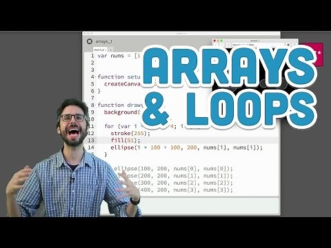 7.2: Arrays and Loops - p5.js Tutorial