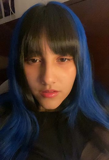 You’ve ruined the colour blue for me 🥶 #fyp #trendingnow #viral #bluehair #trendingnow