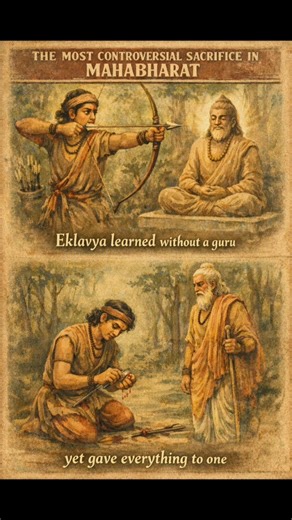 Eklavya’s Sacrifice — Devotion or Injustice? #shorts