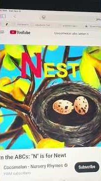 Cocomelon ABC Alphabet Letter N Newt Nest