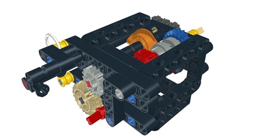 LEGO MOC-144978 Compact 4 Speed Sequential Gearbox plus Stepper Selector inc Stopper (Technic 2023)