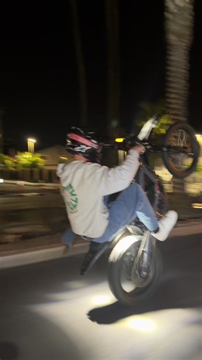 Rocklight Wheelie Tricks with Surron Lights