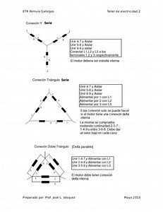 Conexion Estrella Triangulo Motor 9 Puntas