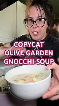 OLIVE GARDEN CHICKEN AND GNOCCHI SOUP #recipe #copycatrecipe #olivegarden