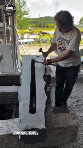 Amazing Stone Carving Craftsmanship Process 🪨🔨 #StoneCarving #Craftsmanship #Satisfying