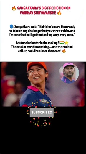 🚨 Kumar Sangakkara backs Vaibhav Suryavanshi for Team India! 🇮🇳🔥#ipl2026 #teamindia #cricket
