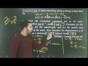 Ex-22 Waves Numericals FROM SL Arora 11th physics based on Progressive Wave