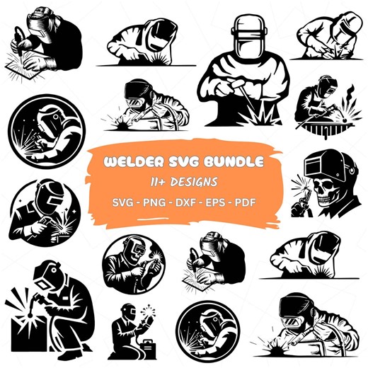 Welder SVG Bundle | Welding Silhouette Cut Files - Etsy Australia
