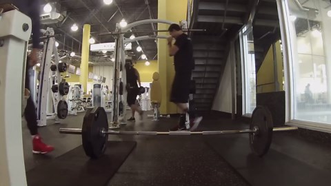 Vertical Leap Training Session: 405lbs Deadlift Double