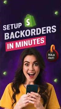 Shopify Backorders Made Simple| Setup in minutes| 2026