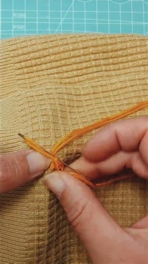 Fix torn T-shirt 👕 with this easy DIY hand stitching 🧵 beginners friendly. #shorts