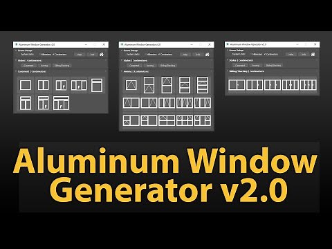 Aluminum Window Generator v2 - updated!