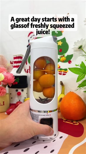 Dare you miss out on this portable rechargeable juicer? #FreshSqueezedJuice #SmoothieLovers #QuickJuiceHacks #HealthyLiving #TikTokMadeMeBuyIt