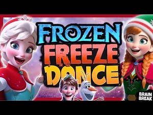 ❄️ Frozen Dance Party 🎶 Just Dance & Freeze! Brain Break for kids ❄️ | Fun Frozen Quizzes ⛄💃🕺