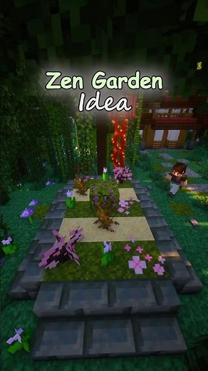 How to make a Mini Zen Garden in Minecraft Tutorial! #minecraft