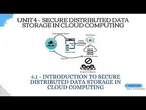 4.1 - Introduction to secure distributed data storage in cloud computing