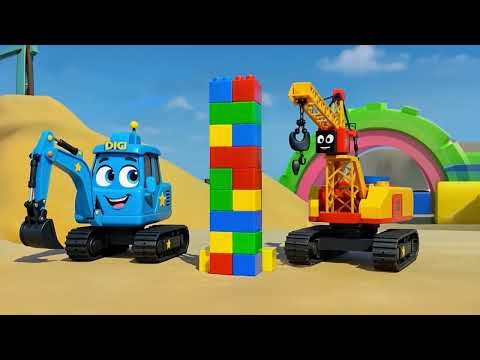 Meet Digi Digger - The Blue Excavator! 🚜💙 | Cartoon for Kids