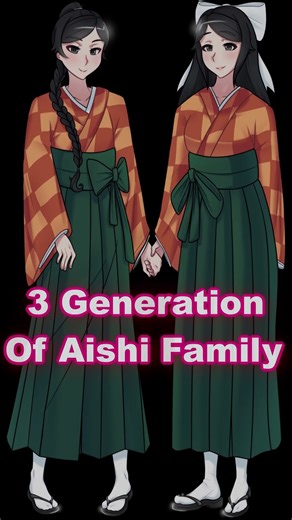 Each Generation of Aishi #yanderesimulator #anime #edit #yandere #family #ayanoaishi #ryobaaishi